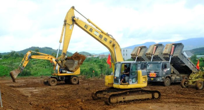 Khu vực triển khai Dự án xây dựng hạ tầng kỹ thuật khu dân cư, tái định cư xã Gung Ré phục vụ Dự án Cao tốc Bảo Lộc - Liên Khương.