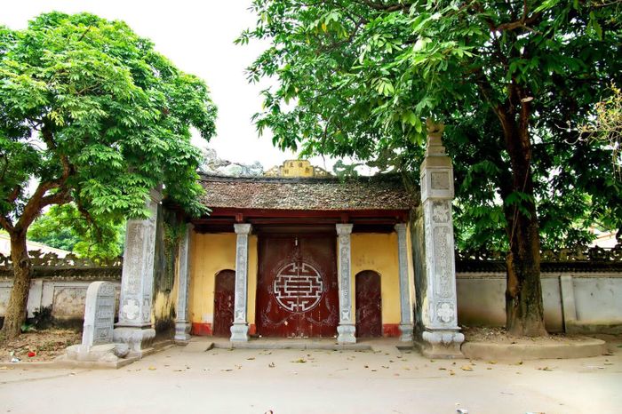 Đình làng Sơn Đồng - nơi thờ tổ nghề làm tượng. (Nguồn: Ủy ban Nhân dân xã Sơn Đồng)