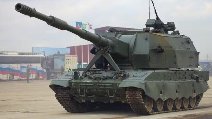Pháo tự hành 2S35 Koalitsiya-SV của Nga. Ảnh: MW.