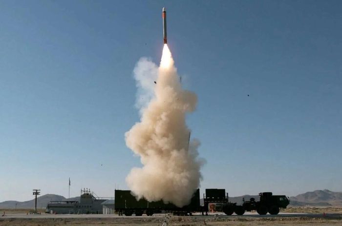 Phóng tên lửa Tomahawk từ bệ phóng di động Typhon. Ảnh: US Armed Forces