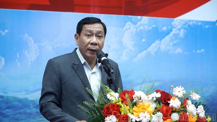 Ông Nguyễn Duy Hùng - Phó chủ tịch kiêm Tổng thư ký Liên đoàn Quyền anh Việt Nam phát biểu.