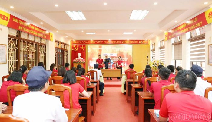 Quang cảnh buổi tập huấn.
