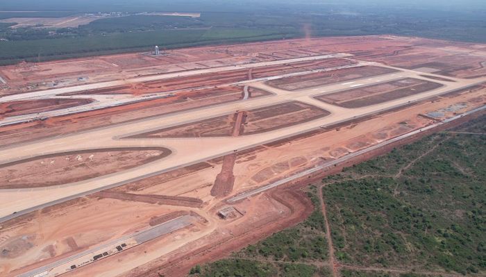 Một góc khu vực sân bay Long Thành.