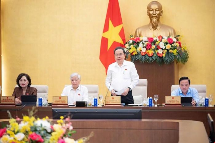 Chủ tịch Quốc hội Trần Thanh Mẫn phát biểu khai mạc phiên họp