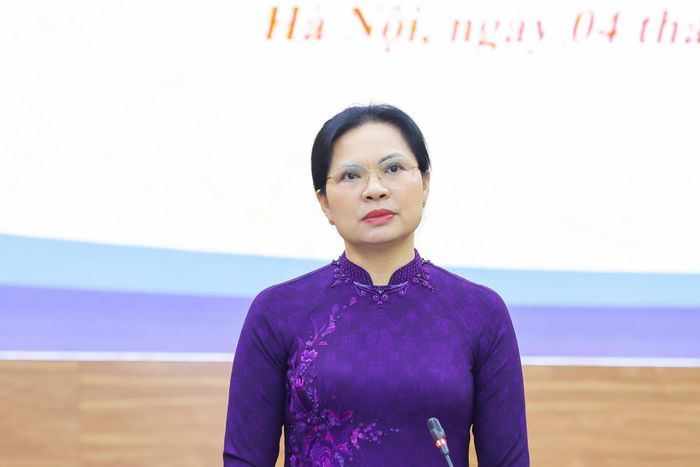  Bà Hà Thị Nga, Phó Chủ tịch, Tổng thư ký Ủy ban Trung ương MTTQ Việt Nam. Ảnh: QUANG VINH 