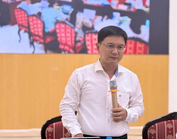 Ủy viên dự khuyết Trung ương, Phó Chủ tịch UBND TP.HCM Nguyễn Mạnh Cường chia sẻ tại buổi làm việc. Ảnh: TRẦN MINH