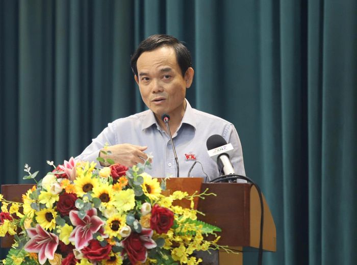  Bí thư Thành ủy TP.HCM Trần Lưu Quang cho biết mục tiêu cuối cùng của hệ thống chính trị là mang lại cho người dân cuộc sống tốt hơn. Ảnh: THANH THÙY 