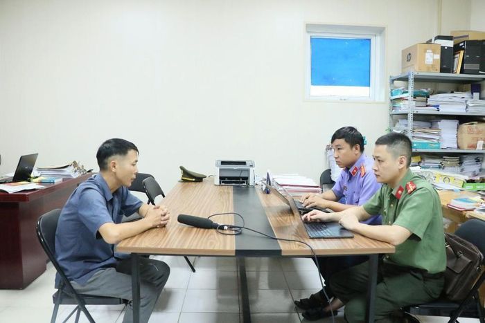 Lê Đăng Liêu tại CQĐT. Ảnh: CAHT