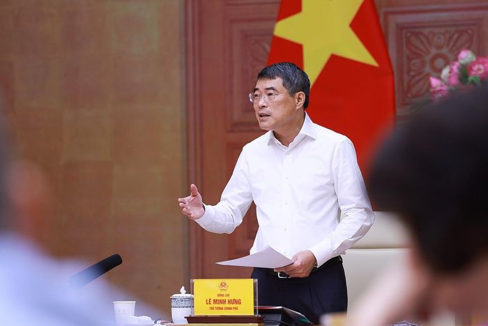 Thủ tướng Lê Minh Hưng chủ trì làm việc với lãnh đạo Bộ Tư pháp. Ảnh: Dương Giang – TTXVN