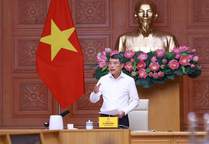 Thủ tướng Lê Minh Hưng chủ trì làm việc với lãnh đạo Bộ ngoại giao. Ảnh: Dương Giang – TTXVN