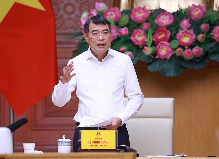 Thủ tướng Lê Minh Hưng chủ trì làm việc với lãnh đạo Bộ Tư pháp. Ảnh: Dương Giang – TTXVN