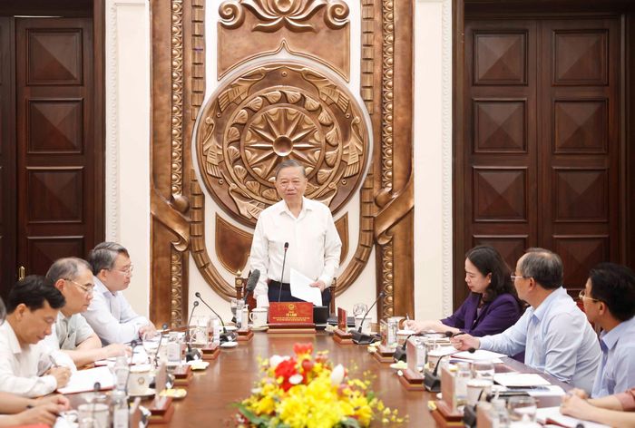 Tổng Bí thư, Chủ tịch nước Tô Lâm phát biểu chỉ đạo. Ảnh: Thống Nhất – TTXVN