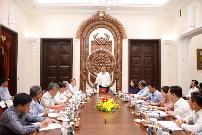Tổng Bí thư, Chủ tịch nước Tô Lâm phát biểu chỉ đạo. Ảnh: Thống Nhất – TTXVN