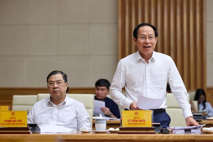 Phó Thủ tướng Chính phủ Lê Tiến Châu phát biểu - Ảnh: VGP/Nhật Bắc