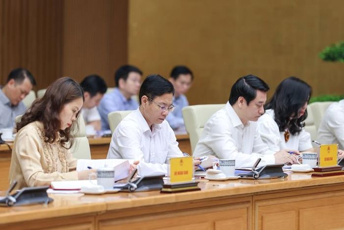 Các đại biểu tham dự cuộc làm việc - Ảnh: VGP/Nhật Bắc