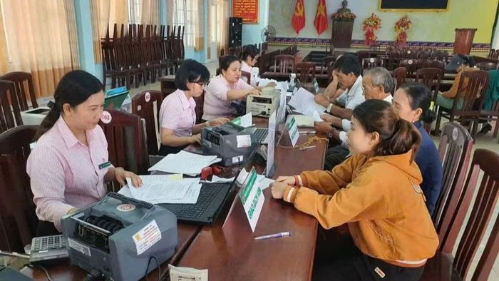 Điểm giao dịch của Ngân hàng Chính sách xã hội Hoài Nhơn.