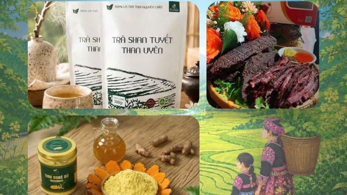 Một số sản phẩm đặc sản của Lai Châu sẽ góp mặt tại không gian trưng bày, livestream “Sức sống hàng Việt” tới đây.