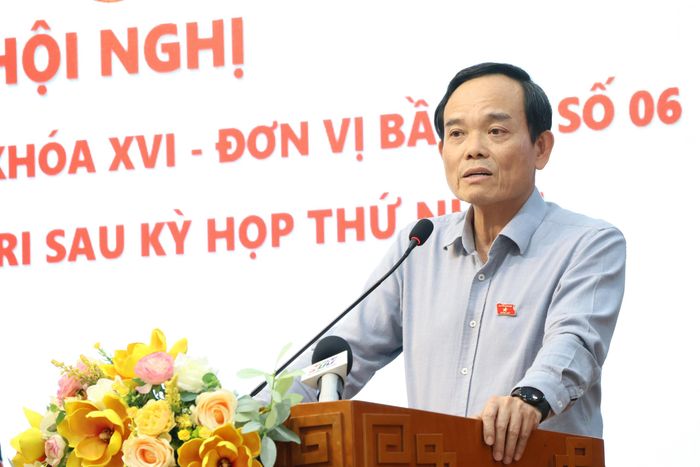 Bí thư Thành ủy TPHCM Trần Lưu Quang phát biểu tiếp thu ý kiến cử tri