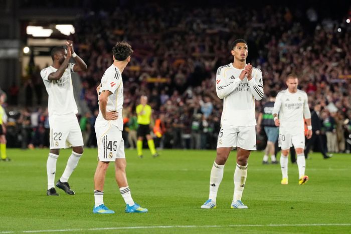 Real Madrid rệu rã. Ảnh: EFE
