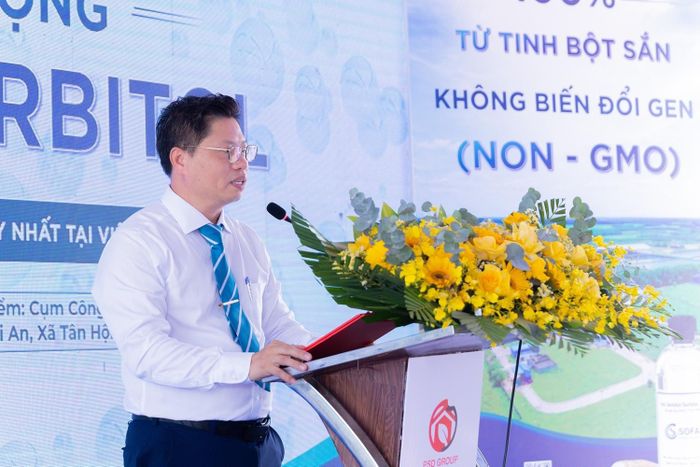 Ông Phạm Tiến Thịnh - Tổng Giám đốc SOFAVI phát biểu tại buổi lễ