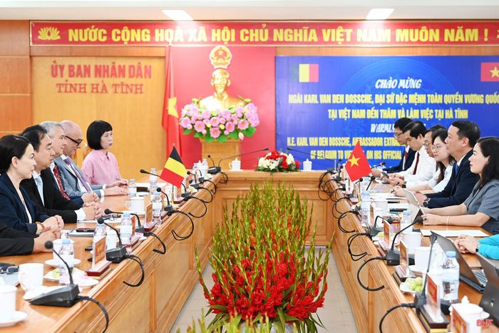 Toàn cảnh buổi làm việc.