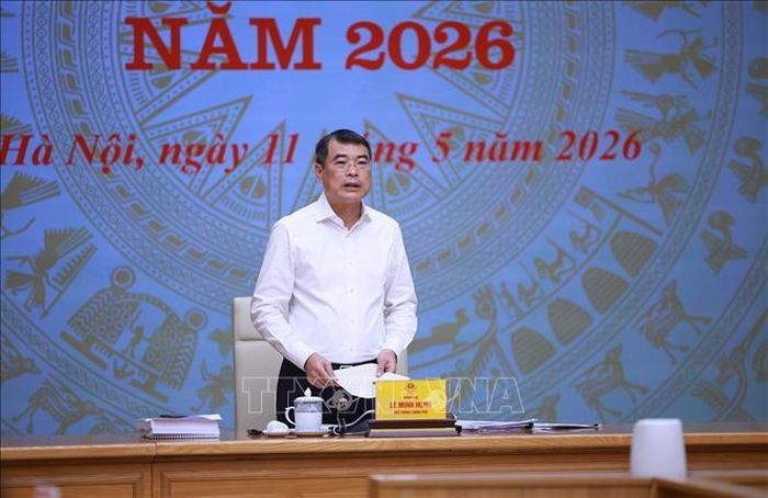 Thủ tướng Lê Minh Hưng, Trưởng Ban Chỉ đạo chủ trì Phiên họp lần thứ ba của BCĐ về phát triển khoa học, công nghệ, đổi mới sáng tạo, chuyển đổi số và Đề án 06. Ảnh: Dương Giang/TTXVN