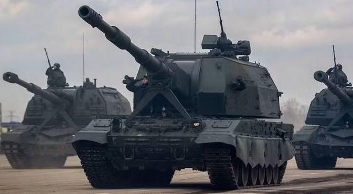 Pháo tự hành Nga 2S35 Koalitsiya-SV 152 mm. Ảnh: MW.
