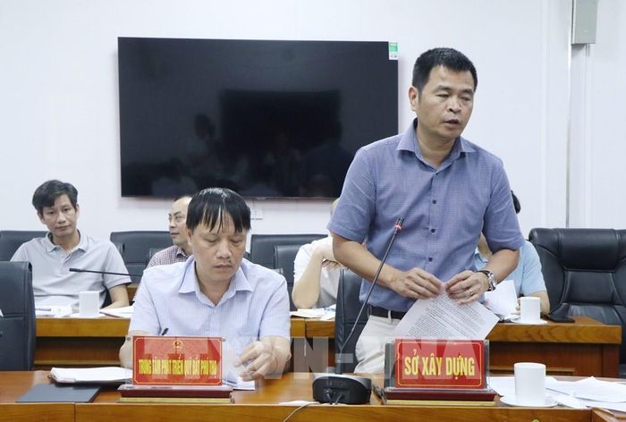 Đại diện Sở Xây dựng tỉnh Phú Thọ phát biểu. Ảnh: Thu Hương - TTXVN