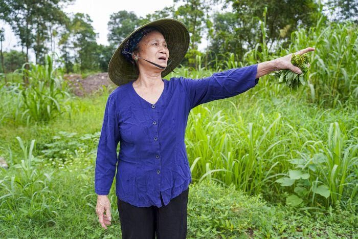 Bà Mai – người dân sinh sống tại tổ 3, phường Hồng Hà. (Ảnh: Ngọc Đẹp).