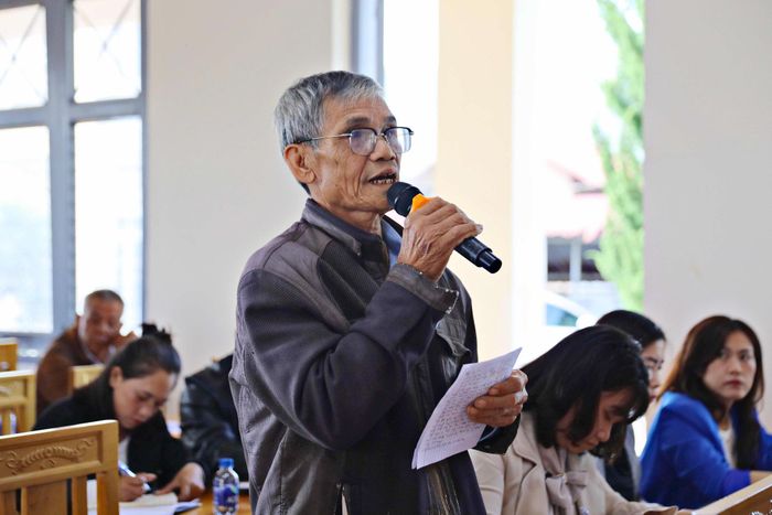 Cử tri Nguyễn Văn Thắng mong muốn thôn Nghĩa Hiệp được sáp nhập vào một thôn thuộc xã Đức Trọng để thuận tiện đi lại, giải quyết giao dịch dân sự