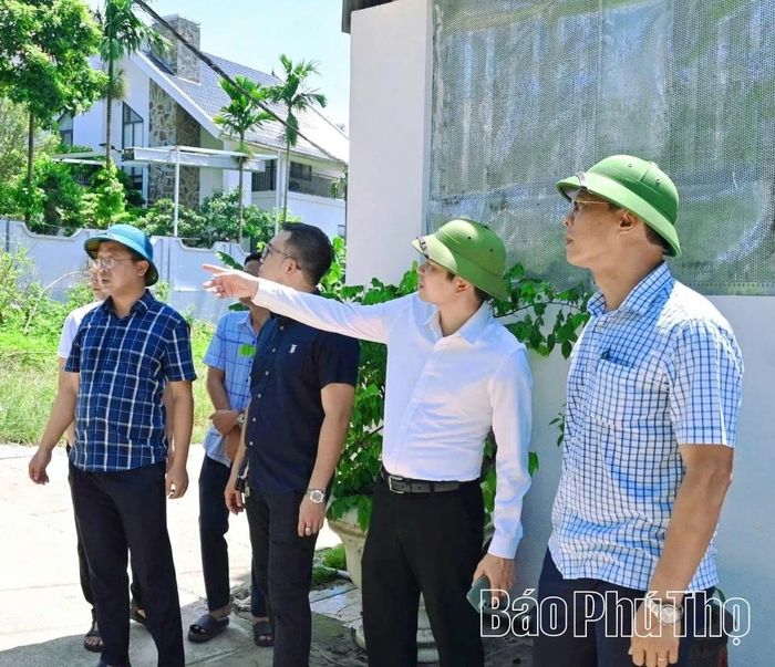 Lãnh đạo phường Vĩnh Phúc chỉ đạo phương án bồi thường, giải phóng mặt bằng Dự án đường song song với đường sắt đoạn tuyến đi qua địa bàn.