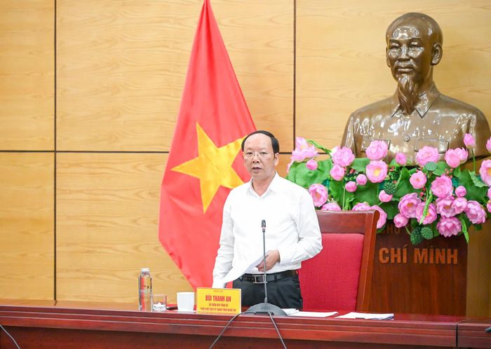 Phó Chủ tịch Thường trực UBND tỉnh Bùi Thanh An phát biểu