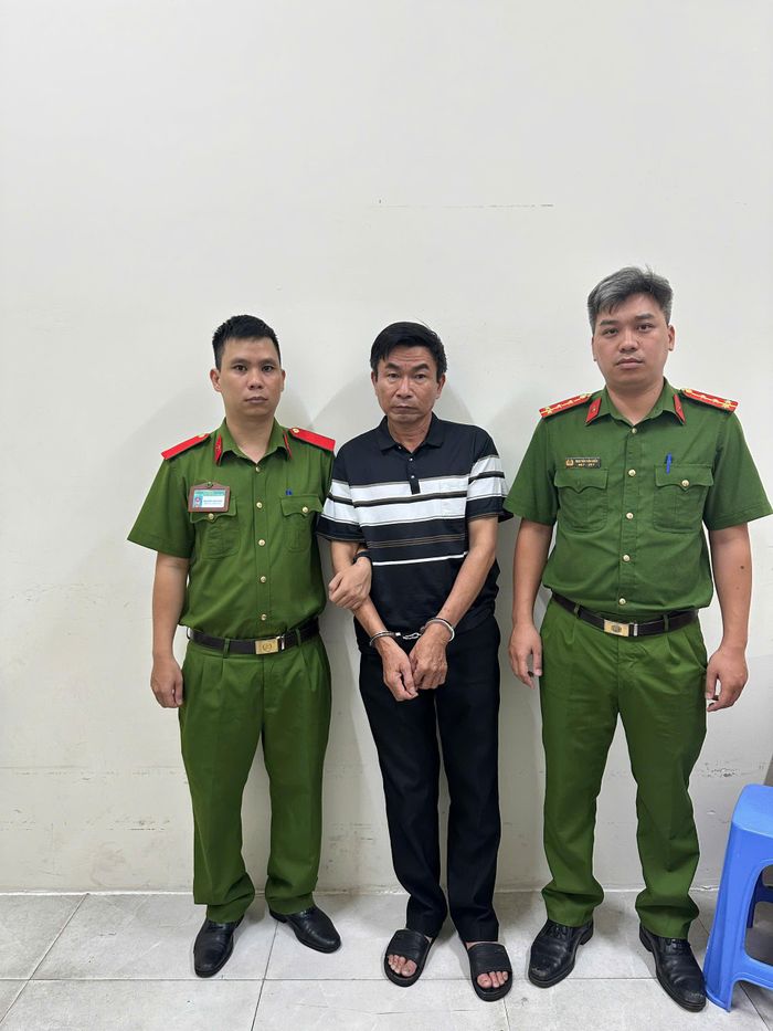 Ông Nguyễn Duy Tấn tại cơ quan Công an