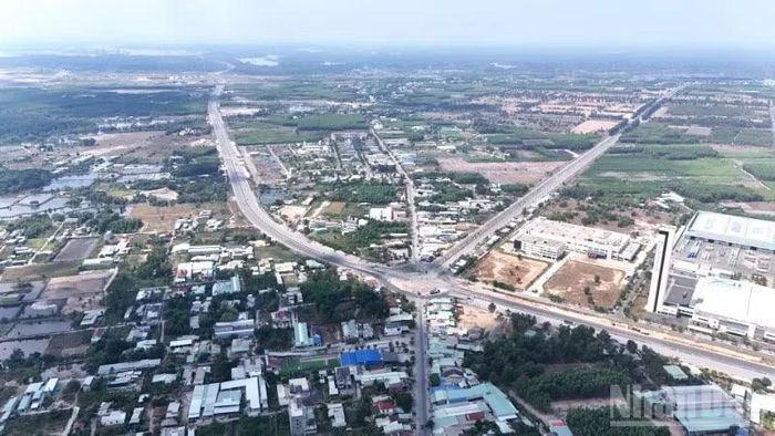 Khu vực giáp giữa xã Phước An và phường Nhơn Trạch ở phía tây đô thị theo quy hoạch.