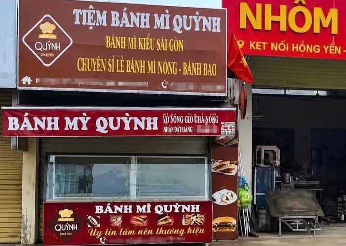 Tiệm bánh mì Quỳnh trên địa bàn xã Diễn Châu (Nghệ An) bị xử phạt 18 triệu đồng.