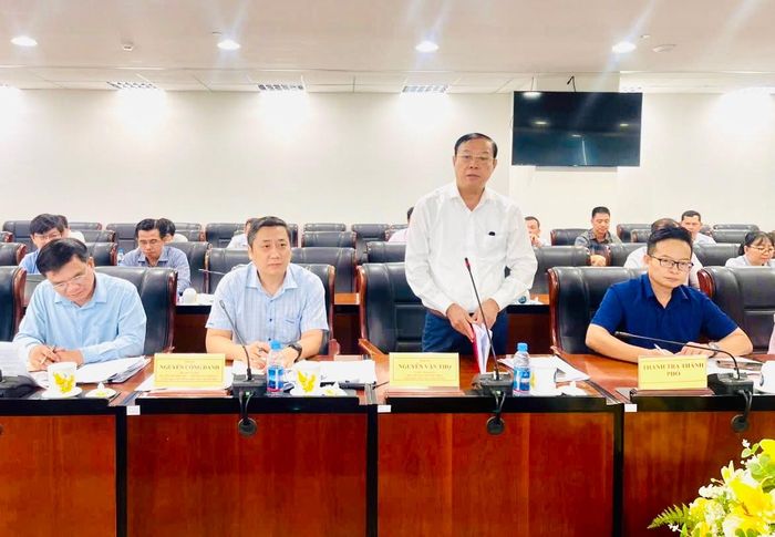 Đồng chí Nguyễn Văn Thọ, Phó Chủ tịch Thường trực HĐND TPHCM kết luận buổi khảo sát. Ảnh: C.V.