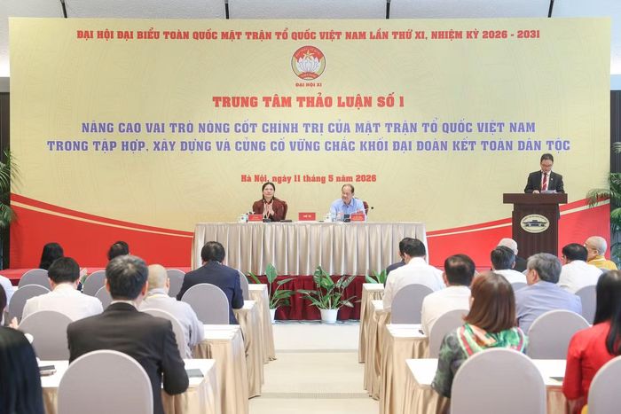  Quang cảnh trung tâm thảo luận. Ảnh: Như Ý. 