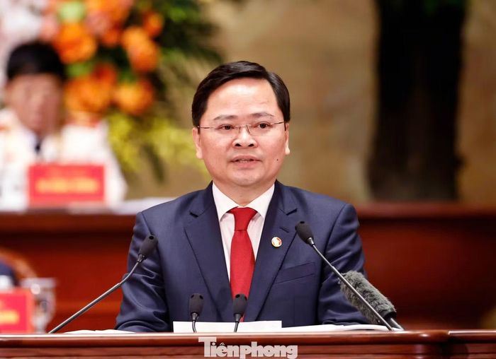 Ông Nguyễn Anh Tuấn trình bày tham luận tại Đại hội. Ảnh: Như Ý