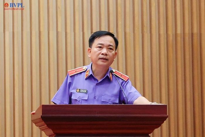  Đồng chí Nguyễn Như Hùng, Phó Bí thư chuyên trách Đảng ủy VKSND tối cao phát biểu bế mạc Hội nghị tập huấn.