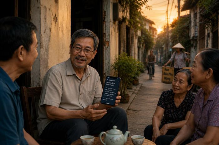 Sau lần nhập viện, bác Dũng vẫn dùng AI, nhưng không còn xem đó là “bác sĩ” thay thế người thật. (Ảnh: ChatGPT).