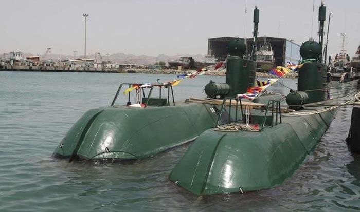 Tàu ngầm tấn công lớp Ghadir của Hải quân Iran. (Nguồn: MW)