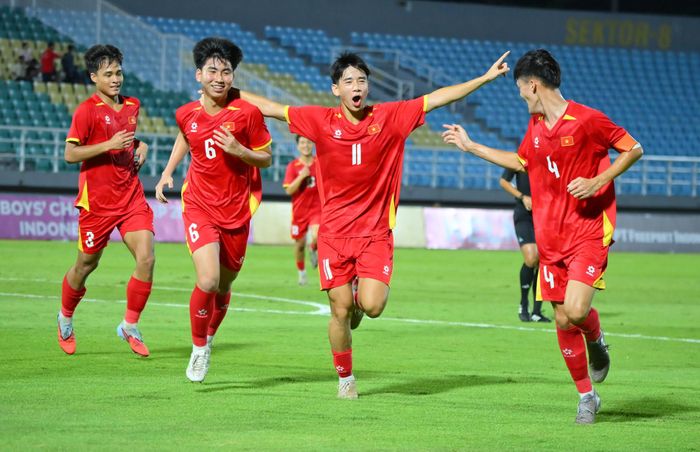 U17 Việt Nam làm tất cả giành vé dự World Cup. Ảnh: VFF