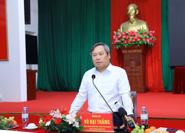 Chủ tịch UBND TP Hà Nội Vũ Đại Thắng họp bàn về tiến độ triển khai Dự án đầu tư xây dựng Khu đô thị thể thao Olympic (Khu đô thị thể thao Quốc tế Hà Nội)