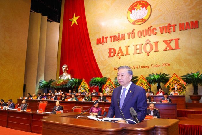Tổng Bí thư, Chủ tịch nước Tô Lâm phát biểu chỉ đạo tại Đại hội. Ảnh: dangcongsan.vn
