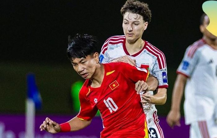 U17 Việt Nam thi đấu với tinh thần không bỏ cuộc. Ảnh: VFF.