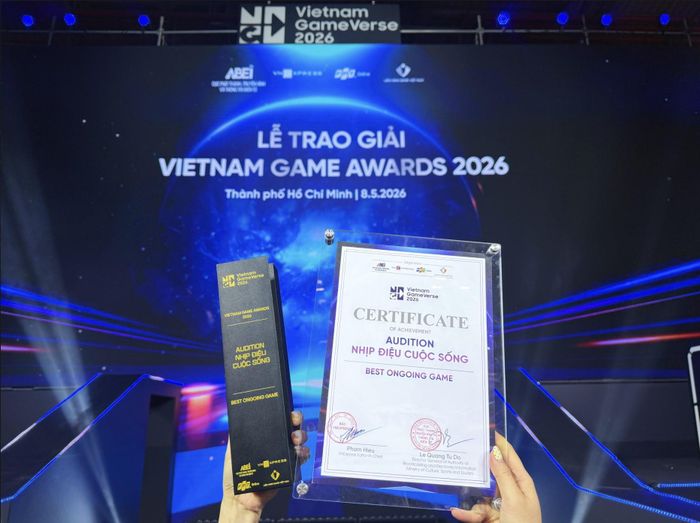 Audition được vinh danh “Game Vượt Thời Gian” tại Gameverse 2026. Ảnh: VTC