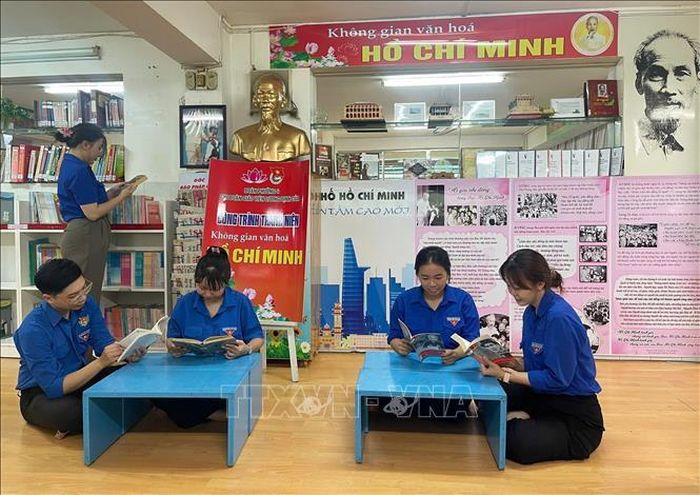 Nhiều không gian văn hóa Hồ Chí Minh được xây dựng và trở thành điểm gặp gỡ, giao lưu của đoàn viên, thanh niên. Ảnh: Hữu Duyên/TTXVN