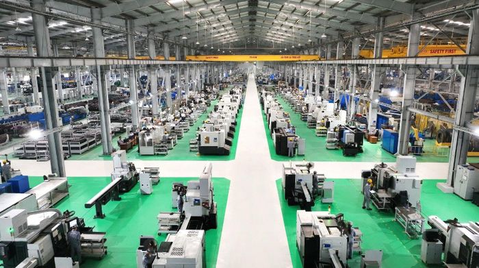 Dây chuyền phay tiện tại Tổ hợp cơ khí THACO INDUSTRIES