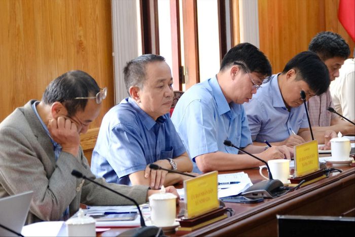 Đại diện lãnh đạo các địa phương tham dự buổi làm việc