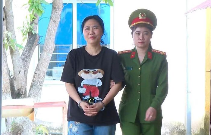 Đối tượng Lê Thị Thảo bị bắt để điều tra tội "Lừa đảo chiếm đoạt tài sản".